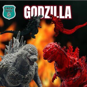 Bandai Movie Monster Series GODZILLA MINUS ONE 6” Vinyl Figure. Bonus Shin Fire!